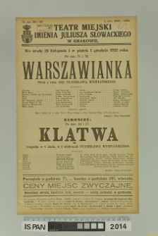 WARSZAWIANKA, KLĄTWA