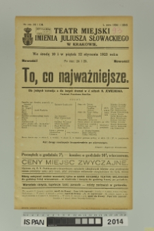 TO, CO NAJWAŻNIEJSZE