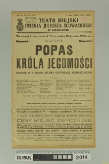 POPAS KRÓLA JEGOMOŚCI