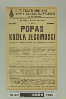 POPAS KRÓLA JEGOMOŚCI