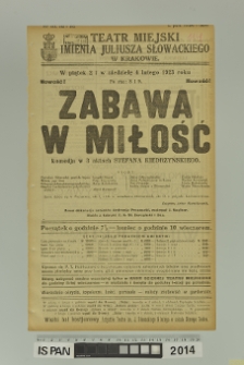 ZABAWA W MIŁOŚĆ