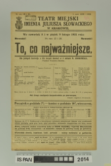 TO, CO NAJWAŻNIEJSZE