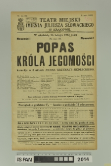 POPAS KRÓLA JEGOMOŚCI