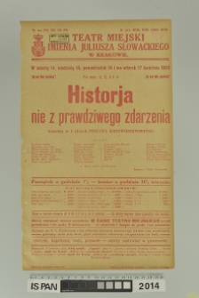 HISTORJA NIE Z PRAWDZIWEGO ZDARZENIA