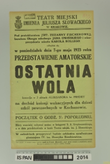 OSTATNIA WOLA