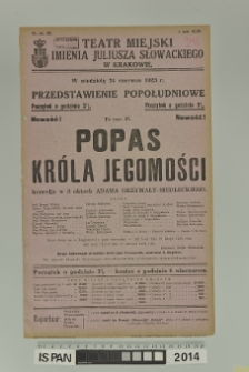 POPAS KRÓLA JEGOMOŚCI