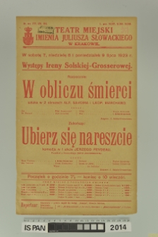 W OBLICZU ŚMIERCI – UBIERZ SIĘ NARESZCIE