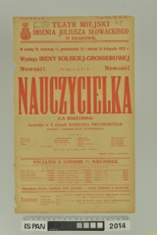 NAUCZYCIELKA ( La maestrina)