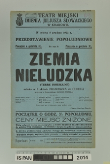 ZIEMIA NIELUDZKA ( Terre inhumaine)