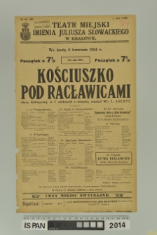 KOŚCIUSZKO POD RACŁAWICAMI