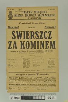 ŚWIERSZCZ ZA KOMINEM