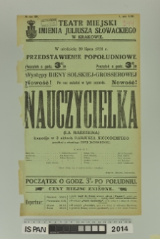 NAUCZYCIELKA ( La maestrina)