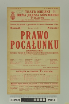 PRAWO POCAŁUNKU ( Embraassez moi )