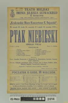 PTAK NIEBIESKI (Siniaja Ptica )