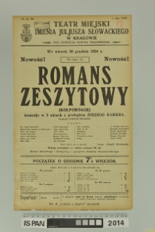 ROMANS ZESZYTOWY (Kolportage)