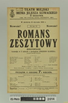 ROMANS ZESZYTOWY (Kolportage)