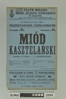 MIÓD KASZTELAŃSKI