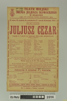 JULJUSZ CEZAR (Iuliusz Cezar)