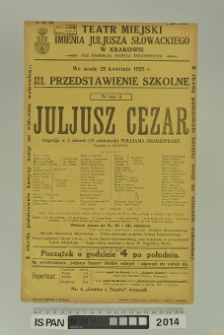 JULJUSZ CEZAR (Iuliusz Cezar)