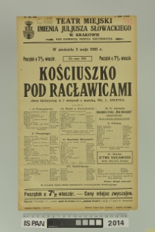 KOŚCIUSZKO POD RACŁAWICAMI