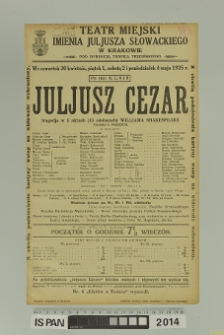 JULJUSZ CEZAR (Iuliusz Cezar)