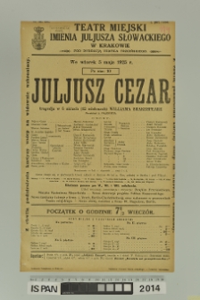 JULJUSZ CEZAR (Iuliusz Cezar)