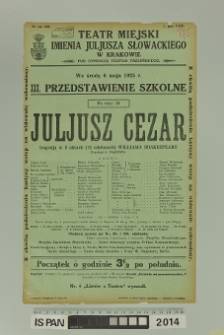 JULJUSZ CEZAR (Iuliusz Cezar)