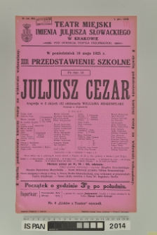 JULJUSZ CEZAR (Iuliusz Cezar)