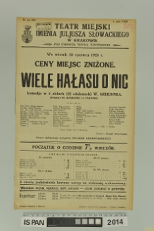 WIELE HAŁASU O NIC