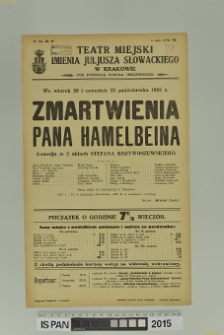 ZMARTWIENIA PANA HAMELBEINA