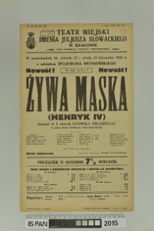 ŻYWA MASKA (Henryk IV)