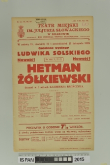 HETMAN Ż&Oacute;ŁKIEWSKI