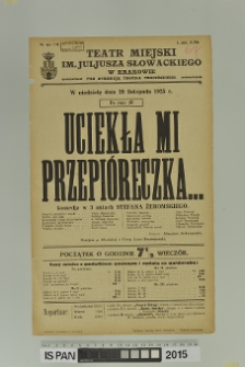 UCIEKŁA MI PRZEPIÓRECZKA…