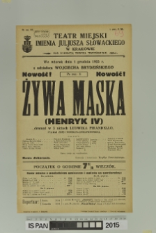 ŻYWA MASKA (Henryk IV)