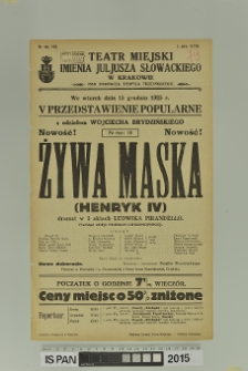 ŻYWA MASKA (Henryk IV)