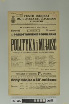 POLITYKA I MIŁOŚĆ