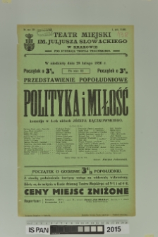 POLITYKA I MIŁOŚĆ