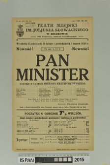 PAN MINISTER
