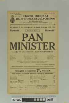 PAN MINISTER