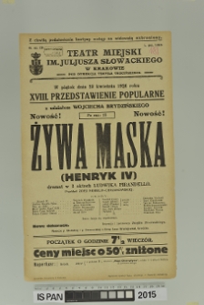 ŻYWA MASKA (Henryk IV)