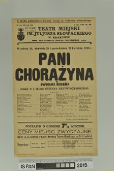 PANI CHORĄŻYNA (Wielki dzień)