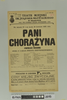 PANI CHORĄŻYNA (Wielki dzień)