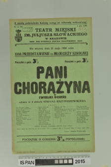 PANI CHORĄŻYNA (Wielki dzień)