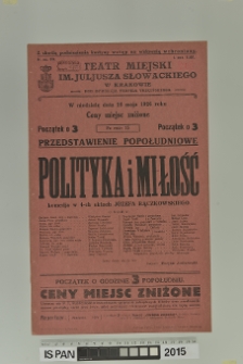 POLITYKA I MIŁOŚĆ