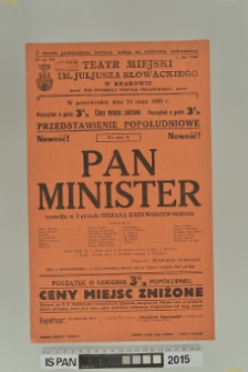 PAN MINISTER