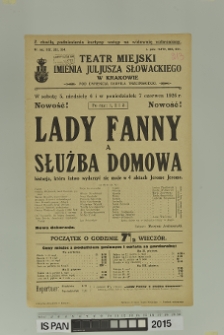 LADY FANNY A SŁUŻBA DOMOWA