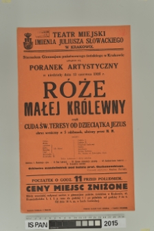 RÓŻE MAŁEJ KRÓLEWNY