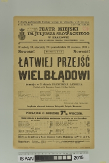 ŁATWIEJ PRZEJŚĆ WIELBŁĄDOWI
