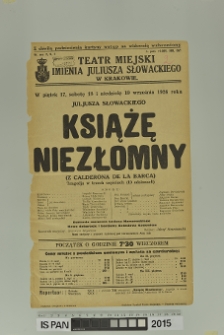 KSIĄŻĘ NIEZŁOMNY