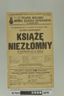 KSIĄŻĘ NIEZŁOMNY